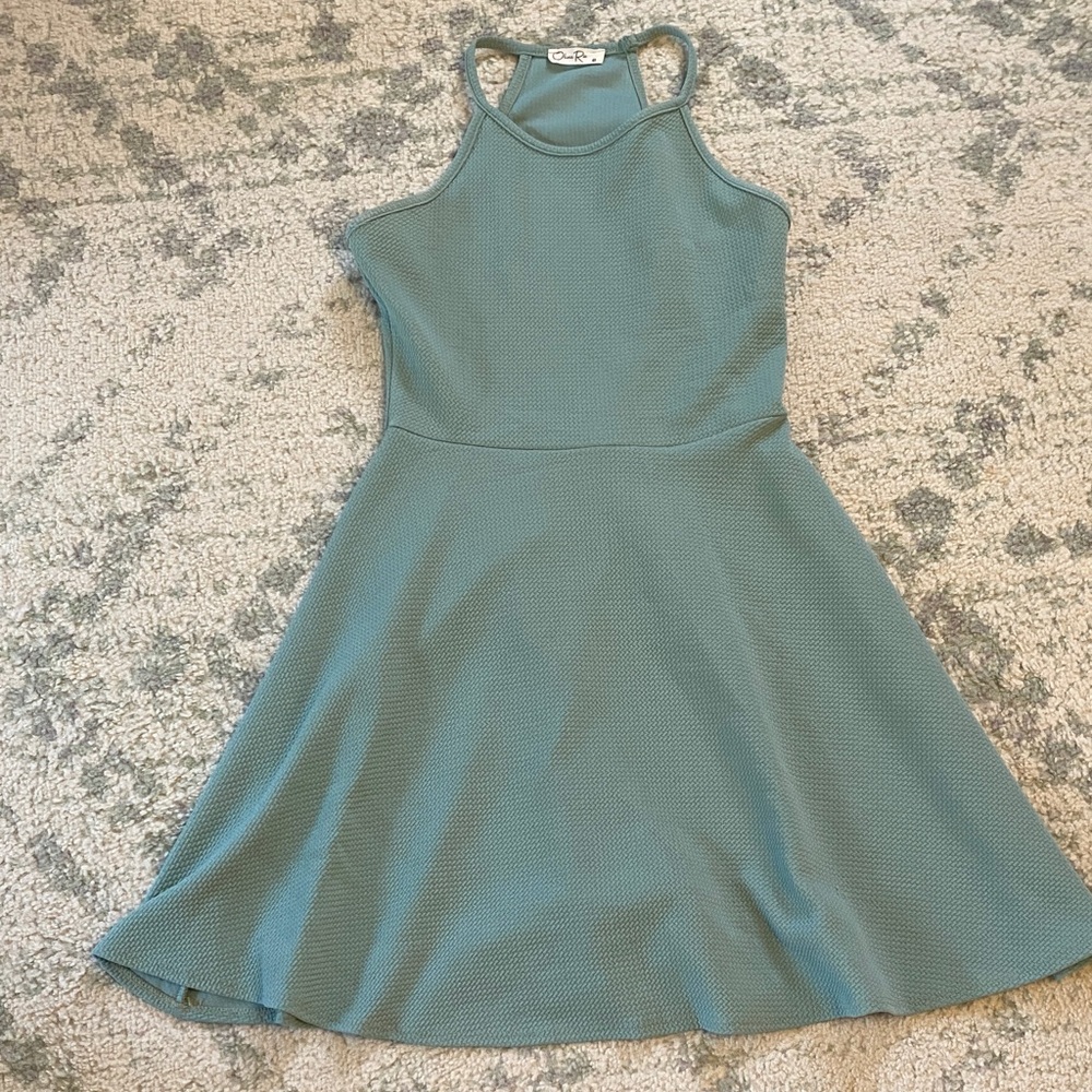 Olivia Rae Aqua Sleeveless Dress